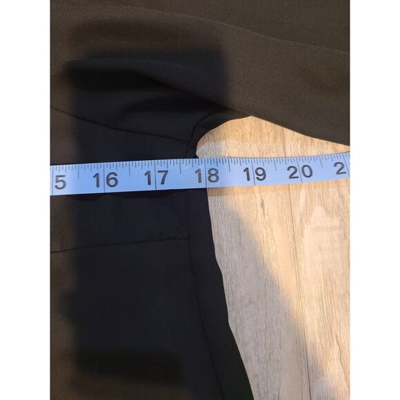 Rue21 medium women's sheer black partial zip up blouse - Picture 5 of 6